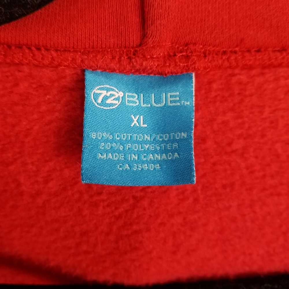 72Blue Women's XL Red Utes Utah University Zip Up Hoodie Sweatshirt embroidered - Picture 4 of 5